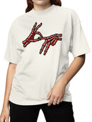 Skeleton Hand "OK" Gesture Women's T-shirt