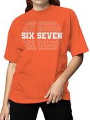 Six Seven Bold Typography Design Women's T-shirt