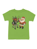 Santa and Krampus Unite Youth's T-shirt