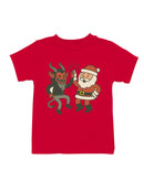 Santa and Krampus Unite Youth's T-shirt