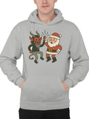 Santa and Krampus Unite Men's Hoodie