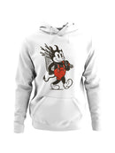 Devil Cartoon with Red Suspenders Men's Hoodie