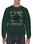 Jingle Hells Krampus Design Men's Sweatshirt