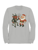 Santa and Krampus Unite Men's Sweatshirt