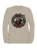 Krampus Wreath Holiday Design Women's Sweatshirt