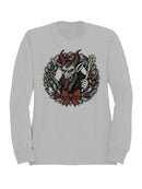 Krampus Wreath Holiday Design Women's Sweatshirt
