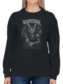 Krampus Gothic Illustration Art Women's Sweatshirt