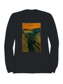 Demon Scream Surreal Art Print Women's Sweatshirt