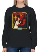 Mommy Kissing Krampus Holiday Humor Women's Sweatshirt