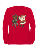 Santa and Krampus Unite Women's Sweatshirt