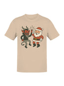 Santa and Krampus Unite Men's T-shirt