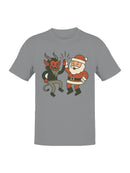 Santa and Krampus Unite Men's T-shirt