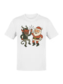 Santa and Krampus Unite Men's T-shirt