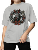 Krampus Wreath Holiday Design Women's T-shirt