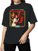 Mommy Kissing Krampus Holiday Humor Women's T-shirt