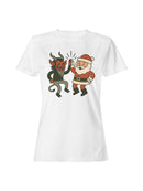 Santa and Krampus Unite Women's T-shirt