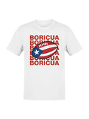 Boricua Football Pride Graphic Men's T-shirt