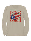 Boricua Football Pride Graphic Men's Sweatshirt