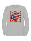 Boricua Football Pride Graphic Men's Sweatshirt