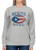 Benito Bowl 2026 Football Design Women's Sweatshirt