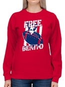 Free Bento Football Star Design Women's Sweatshirt