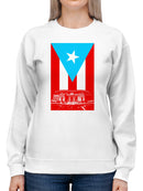 Puerto Rican Cultural Design Women's Sweatshirt