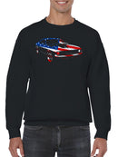 Classic American Muscle Car Art Men's Sweatshirt