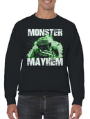 Monster Mayhem Truck Splash Art Men's Sweatshirt