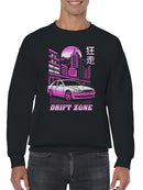 Urban Drift Zone Art Design Men's Sweatshirt