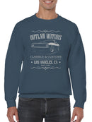 Outlaw Motors Classic Cars Design Men's Sweatshirt