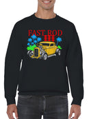 Fast Rod Vintage Car Graphic Men's Sweatshirt