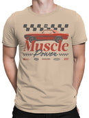 Muscle Power Auto Racing Design Men's T-shirt