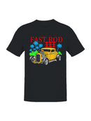 Fast Rod Vintage Car Graphic Men's T-shirt
