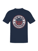 Vintage Horsepower Emblem Design Men's T-shirt