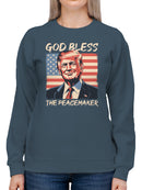God Bless The Peacemaker Art Women's Sweatshirt