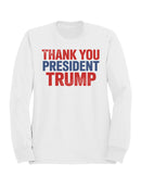 Thank You President Trump Design Women's Sweatshirt