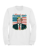 Thank You President Trump Art Women's Sweatshirt