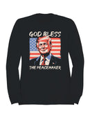 God Bless The Peacemaker Design Women's Sweatshirt