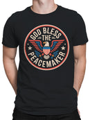 God Bless the Peacemaker Emblem Men's T-shirt
