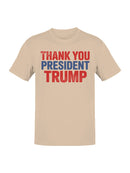 Thank You President Trump Design Men's T-shirt