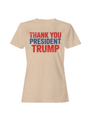 Thank You President Trump Design Women's T-shirt