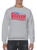 Supporting Graham Patriotic Design Men's Sweatshirt