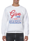 Give a Damn, Vote Graham Men's Sweatshirt