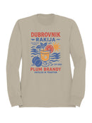 Dubrovnik Rakija Plum Brandy Art Men's Sweatshirt