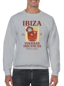 Ibiza Hierbas Ibicencas Cocktail Art Men's Sweatshirt