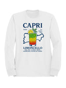 Capri Limoncello Cocktail Art Men's Sweatshirt