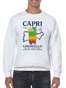 Capri Limoncello Cocktail Art Men's Sweatshirt