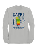 Capri Limoncello Cocktail Art Men's Sweatshirt