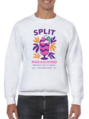 Split Maraschino Cherry Liqueur Art Men's Sweatshirt