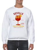Seville Tinto de Verano Graphic Men's Sweatshirt